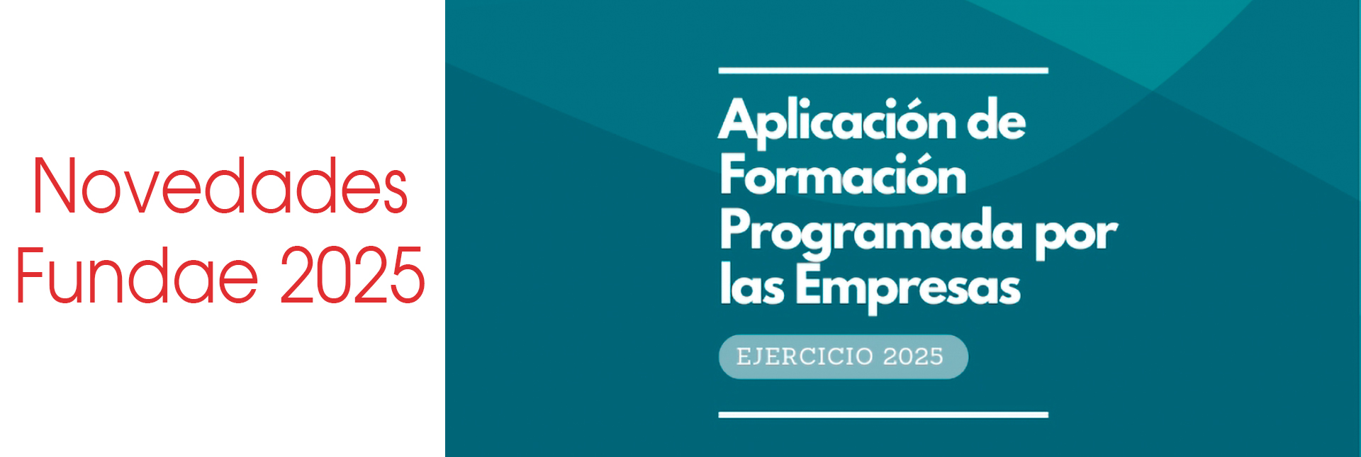 Novedades Fundae | Ejercicio 2025: Aplicación de Formación Programada por las Empresas